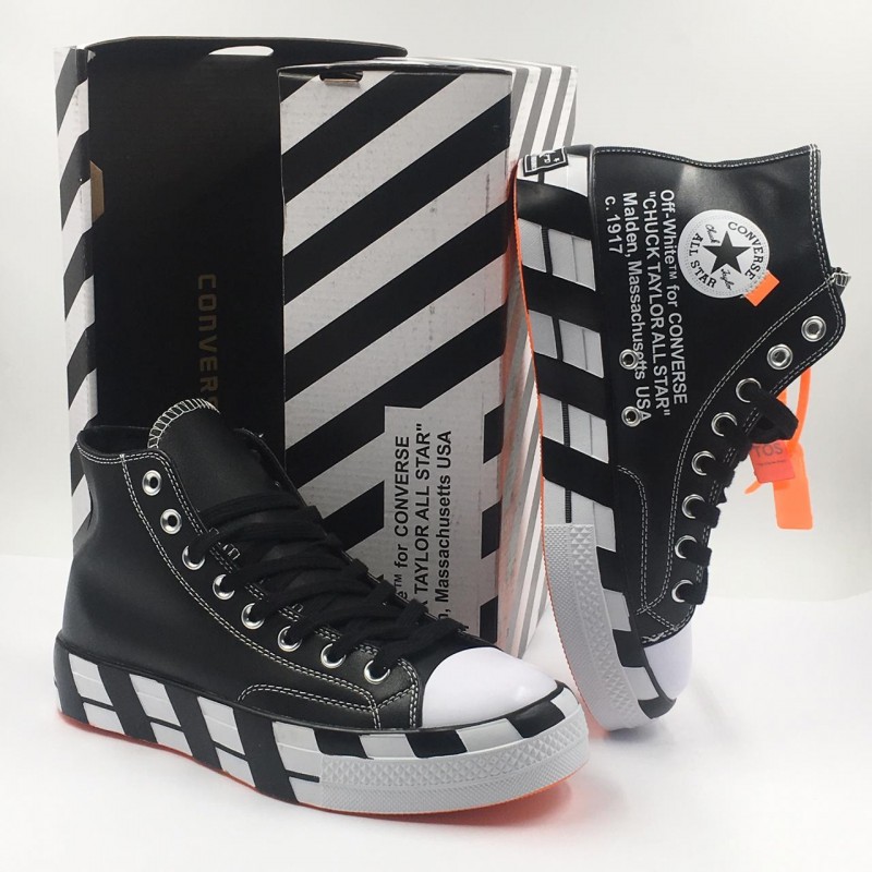 off white converse black