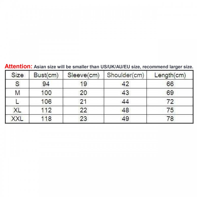 Off White Size Chart