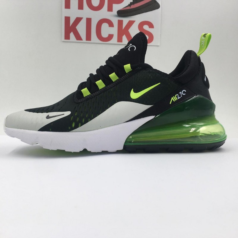 air max 270 black and lime green