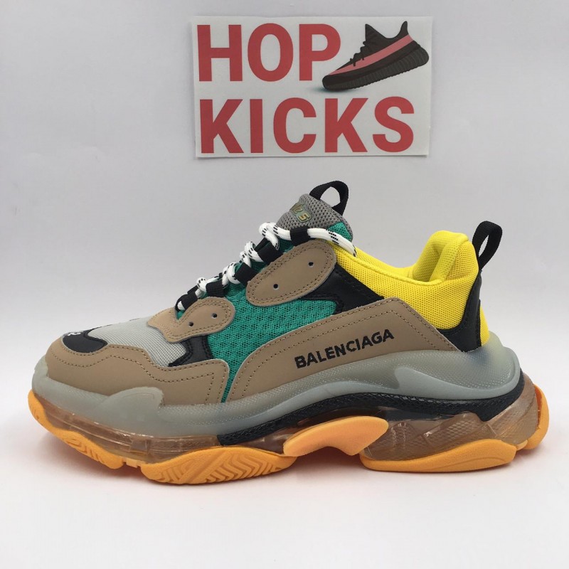 Balenciaga Suede Triple S Airsole Sneakers in White for Men