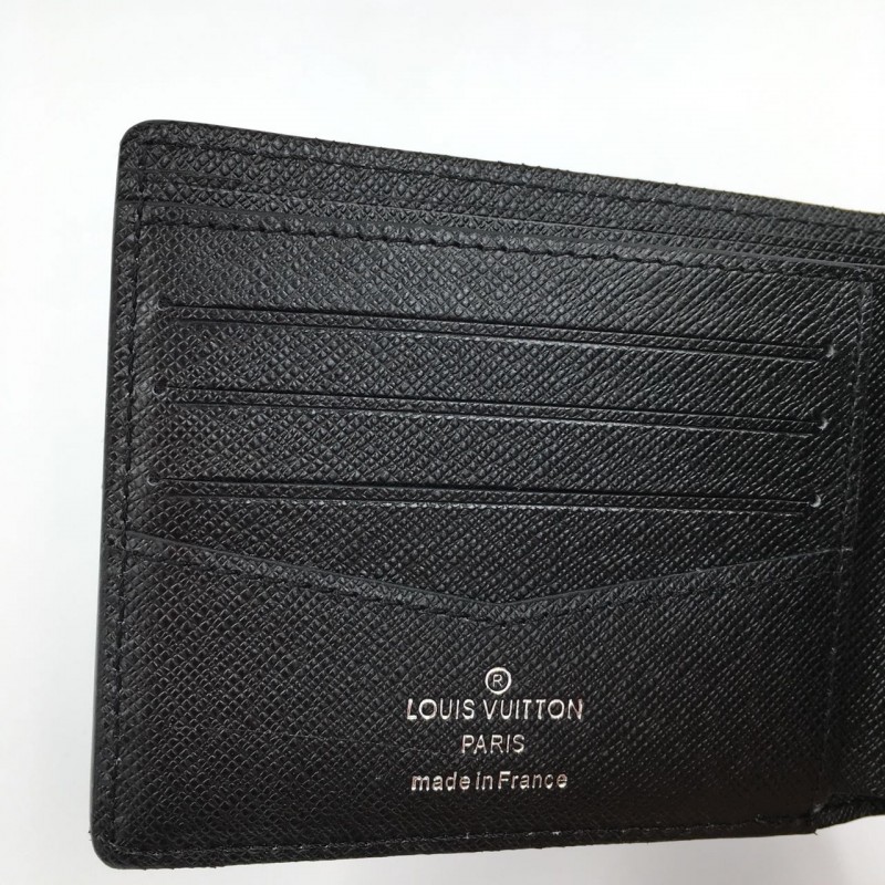 Supreme x LV Slender Wallet Black.wallet,supreme red ...