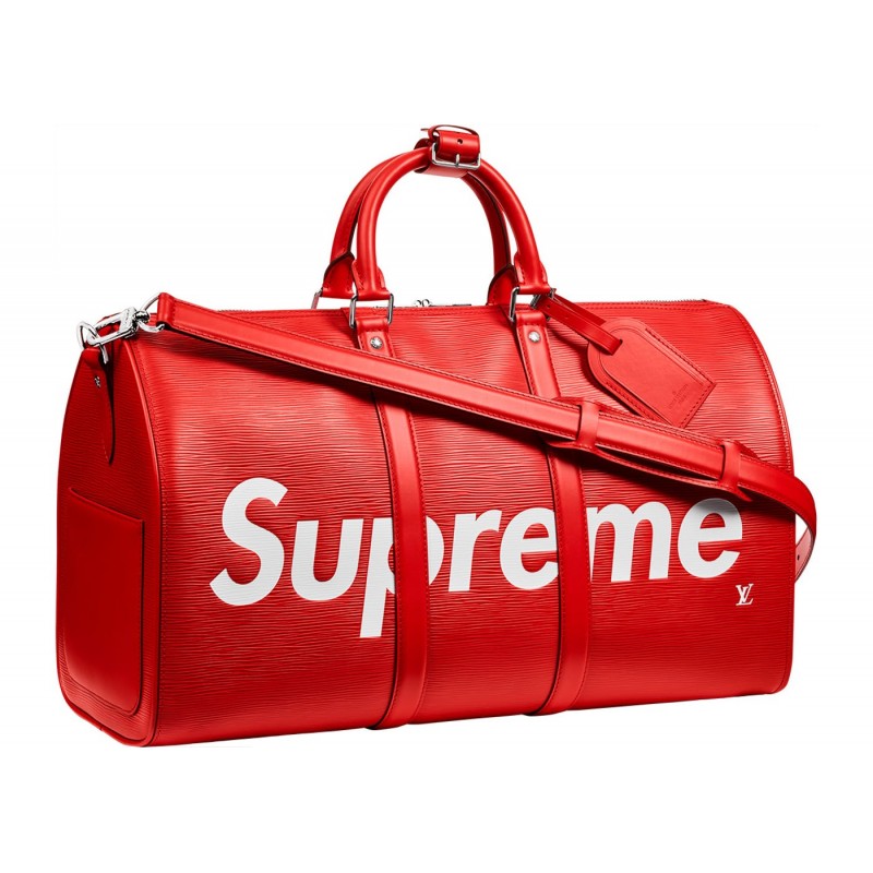 Supreme x LV Duffle Bag
