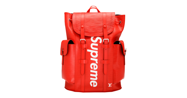 Supreme x LV Red Bag