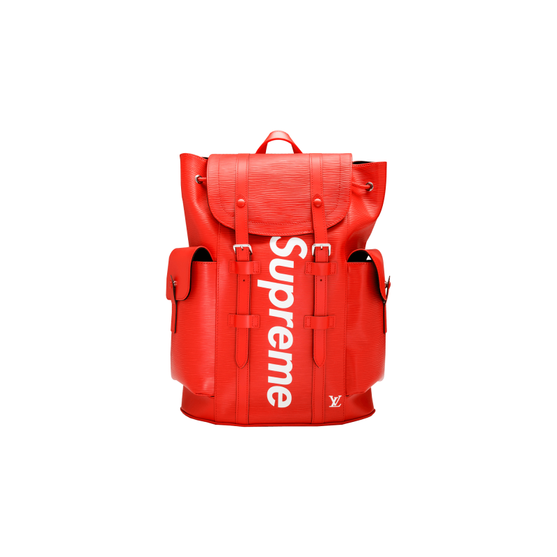 supreme lv red backpack