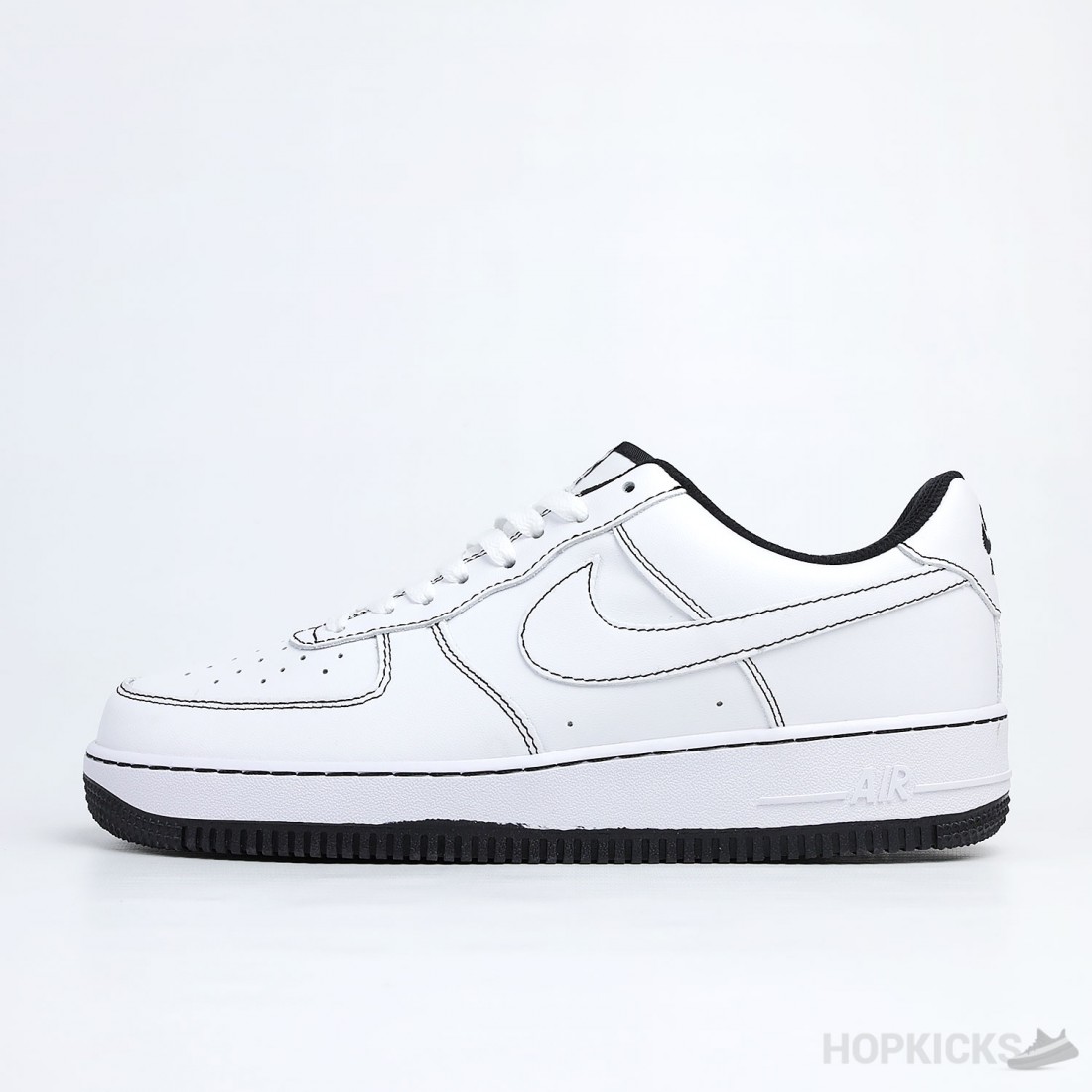 white air force 1 black stitching