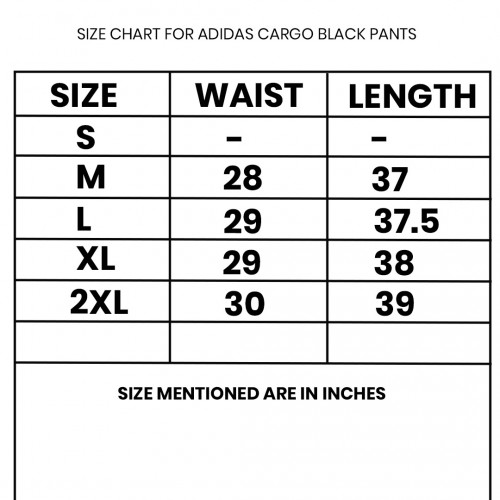 Adidas Cargo Black Pants