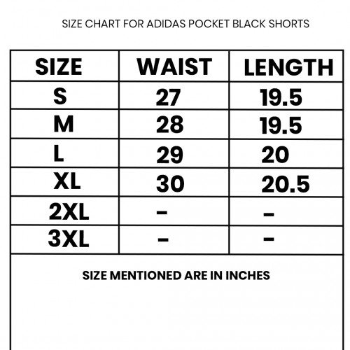 Adidas Pocket Black Shorts 