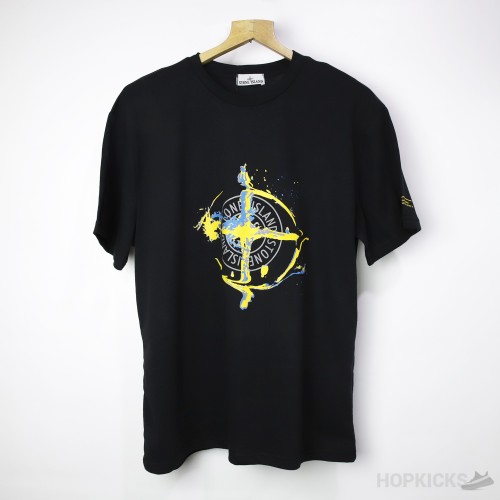 Stone Island Black Yellow T-Shirt