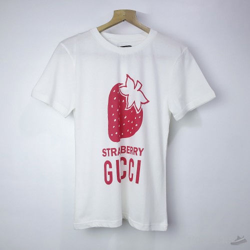 Gucci X Strawberry White T-Shirt