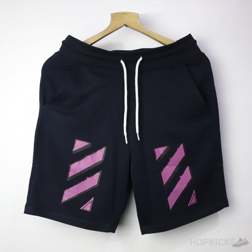 Off-White Cross Arrow Maroon Shorts