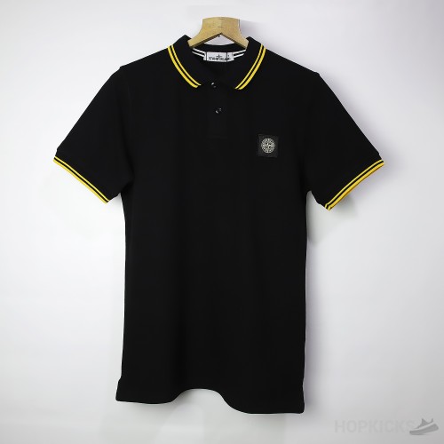 Stone Island Black Polo Shirt