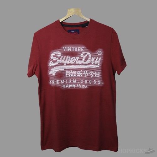 Super Dry Maroon T-shirt