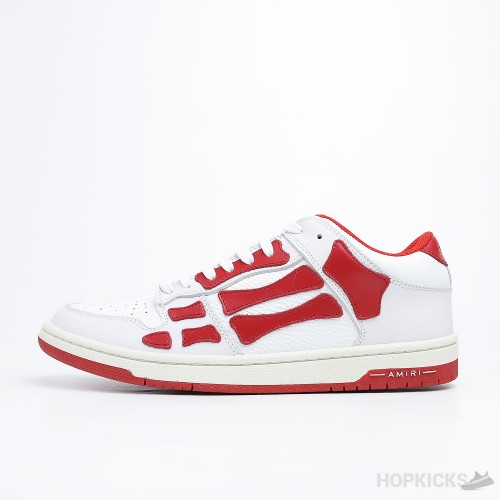 AMIRI Skel Panelled low Top White Red