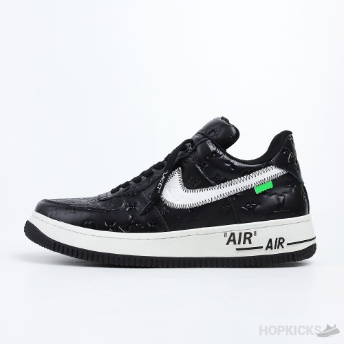 LV x Air Force 1 Trainer Sneaker Black White (Premium Batch)