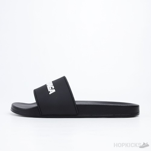 Balenciaga Pool Slide Black White