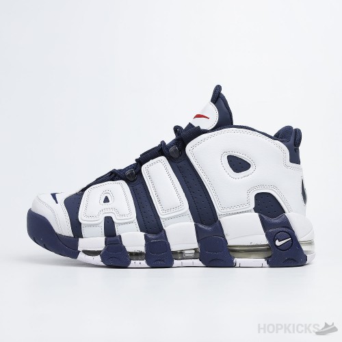 Air More Uptempo Olympic Blue and White