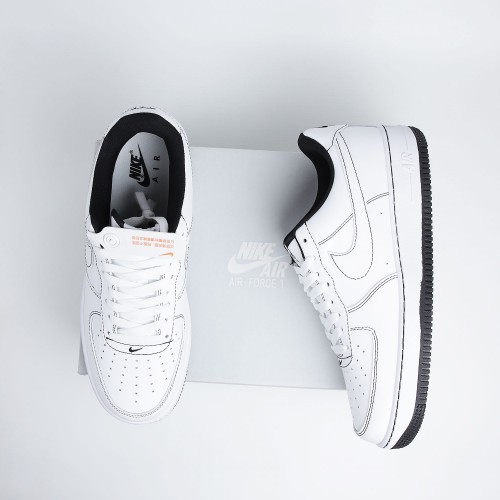 Air Force 1 Low 07 Contrast Stitch White Black