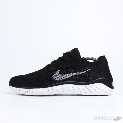 Free RN Flyknit 2018 Black White