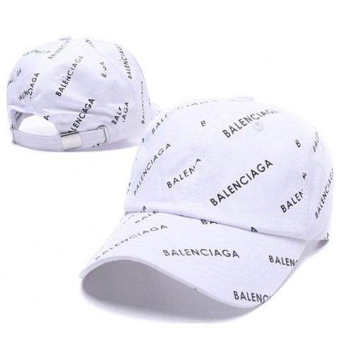 Bale*ciaga Monogram Logo White Cap