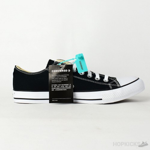 All-Star Black Canvas Low Top (Dot Perfect)