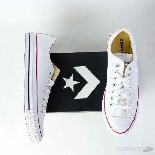 Chuck 70s Heritage Low White Leather (Dot Perfect)