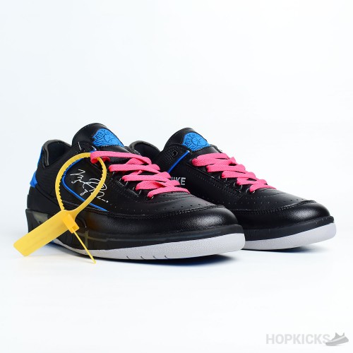 Off-White x Air Jordan 2 Retro Low SP Black Blue