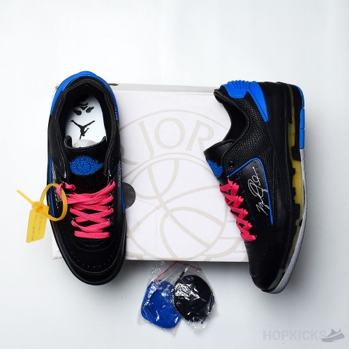 Off-White x Air Jordan 2 Retro Low SP Black Blue