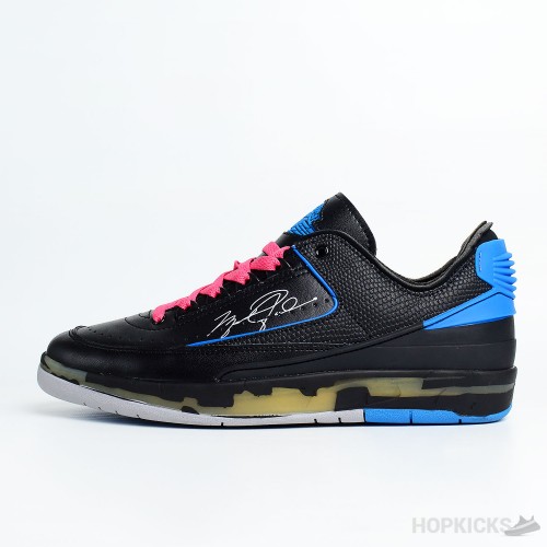 Off-White x Air Jordan 2 Retro Low SP Black Blue