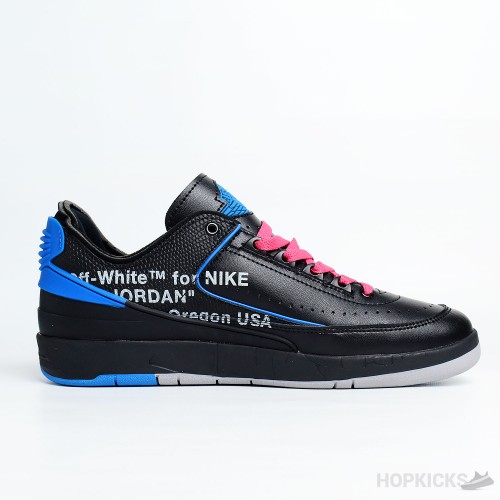 Off-White x Air Jordan 2 Retro Low SP Black Blue