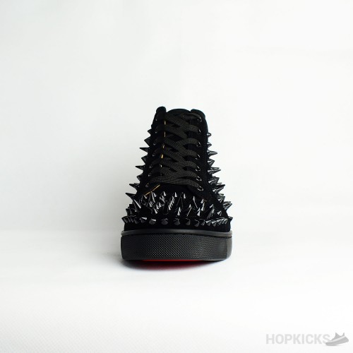 CL Black Suede Multi Level Spiked High Top (Premium Batch)