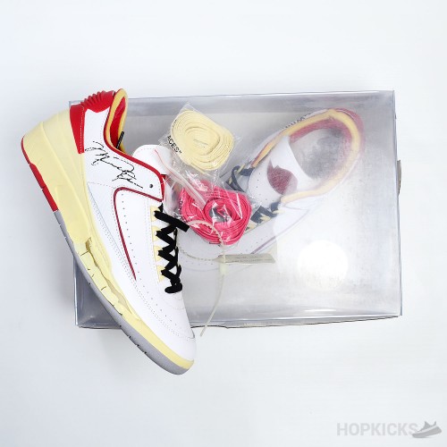 Off-White x Air Jordan 2 Retro Low SP White Red