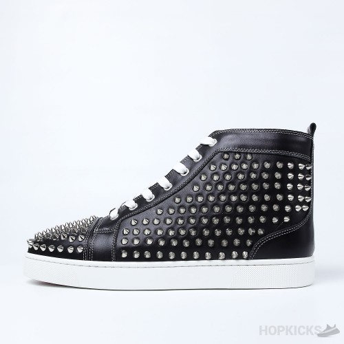 CL Black Leather Spikes High Top