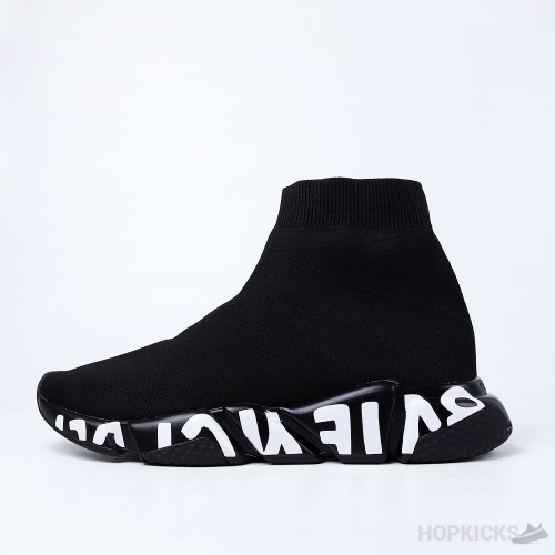 Balenciaga Speed Graffiti Trainer Black 