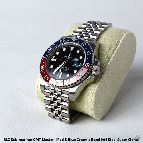 GMT-Master II Pepsi 904L Black Dial on Jubilee Bracelet CLEAN 