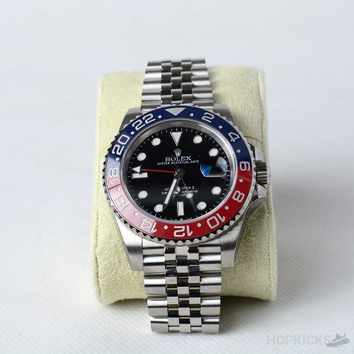 GMT-Master II Pepsi 904L Black Dial on Jubilee Bracelet CLEAN 