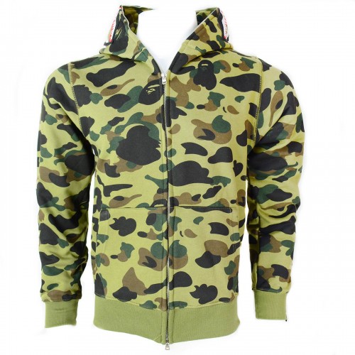 Bape 1st Camo PONR Shark Hoodie