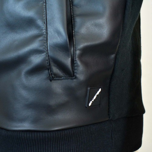 Diverse Leather Jacket Black