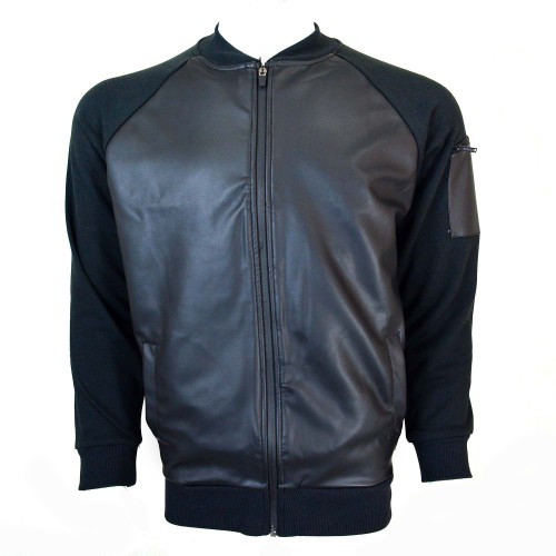 Diverse Leather Jacket Black