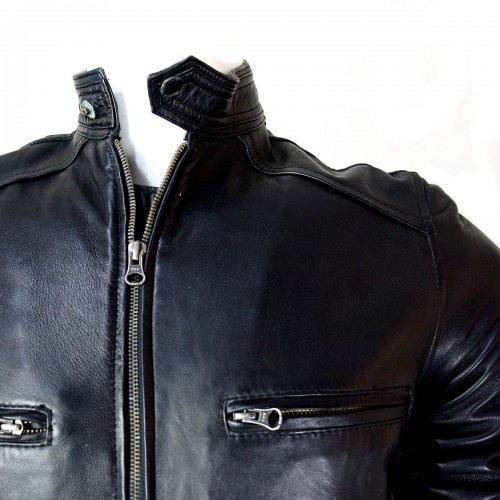 CDL Sleek Black Leather Jacket