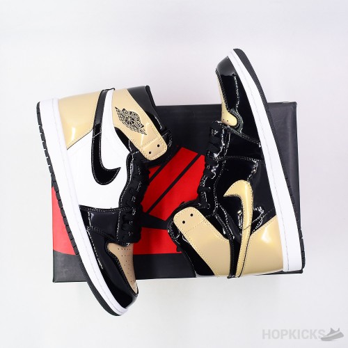 Air Jordan 1 Retro High NRG Patent Gold Toe