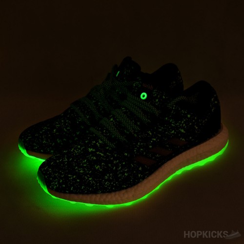 Sneakerboy X Wish X Pure Boost Black [Glow In Dark] [Real Boost]