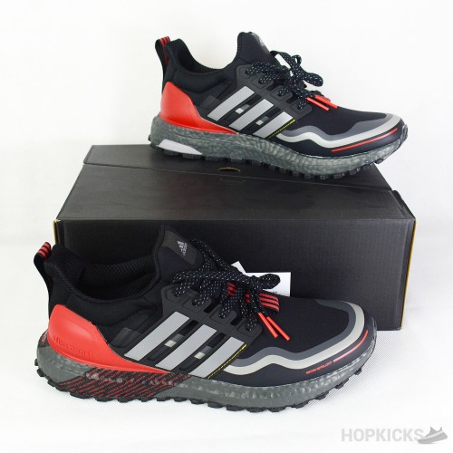 Ultra Boost Guard Black Scarlet