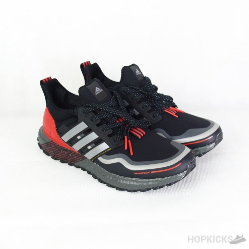 Ultra Boost Guard Black Scarlet