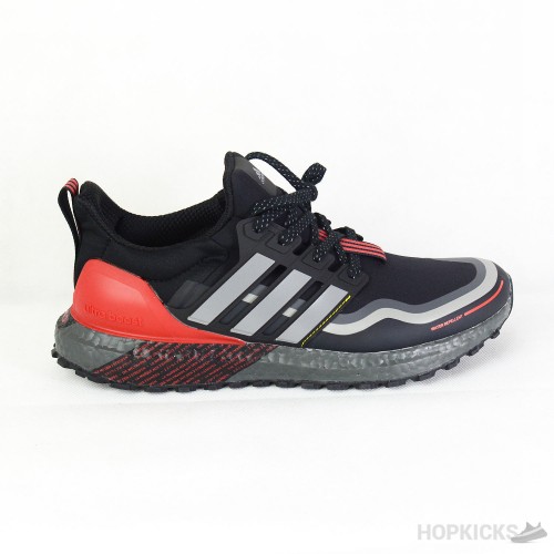 Ultra Boost Guard Black Scarlet