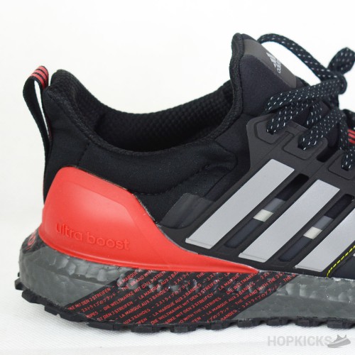 Ultra Boost Guard Black Scarlet