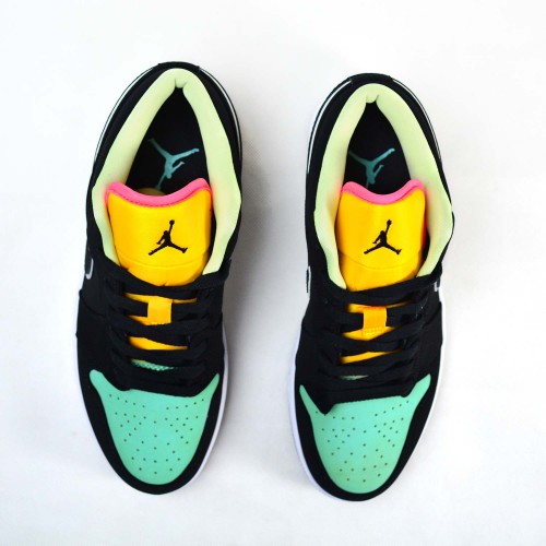 Air Jordan 1 Low Black Aurora Green