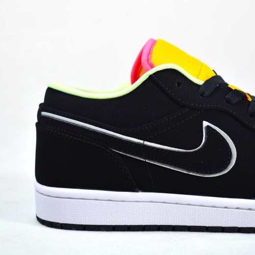 Air Jordan 1 Low Black Aurora Green