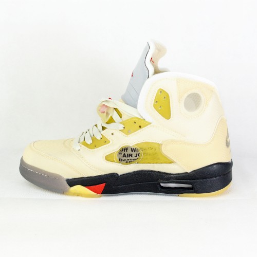 Off-White X Air Jordan 5 Fire Red [Premium Batch]