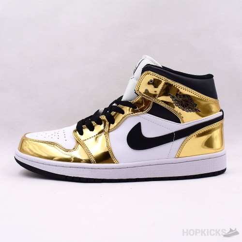 Air Jordan 1 Mid Metallic Gold