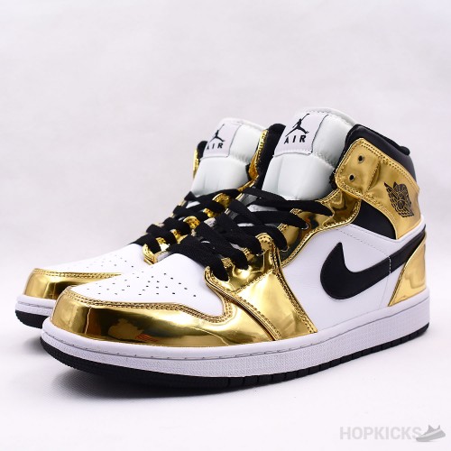 Air Jordan 1 Mid Metallic Gold